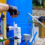 Assembly,Of,Connection,Service,For,Water,Well,To,House,Water